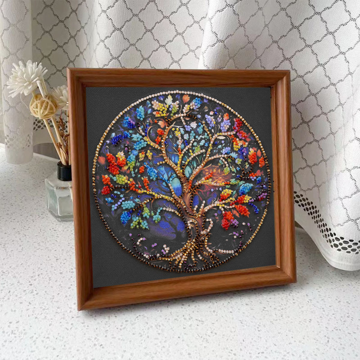 Rubbyoo Bead Embroidery Kit - Tree Of Life | Fantastic Needle Artwork | Craft For Home Adornment - image 10
