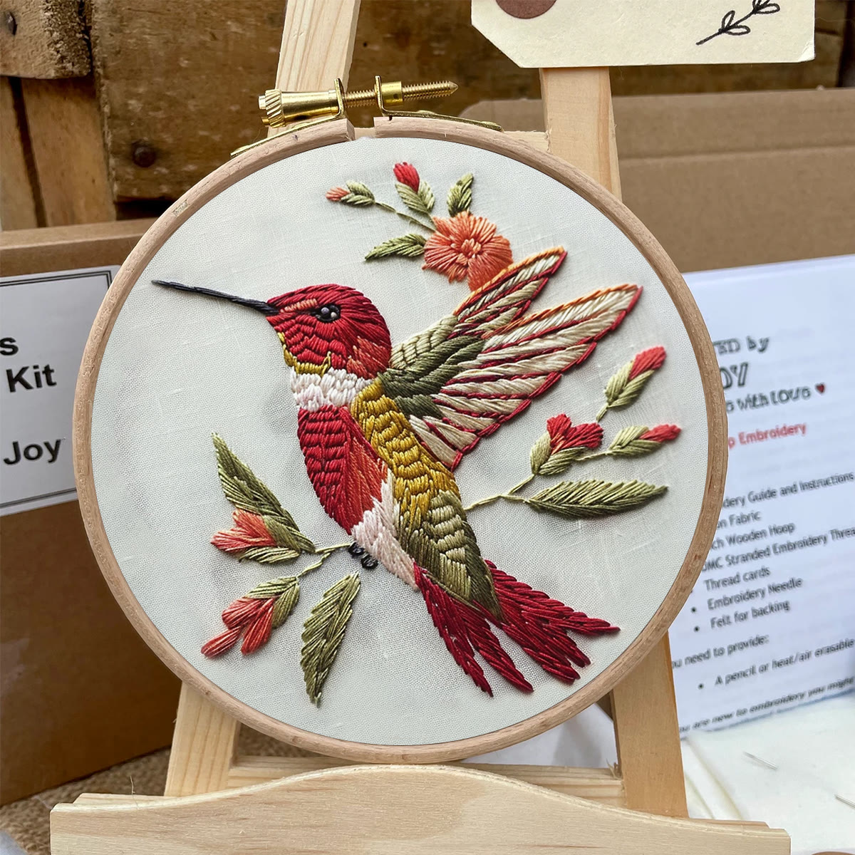 Rubbyoo Embroidery Kit -   Little Red Bird - image 9