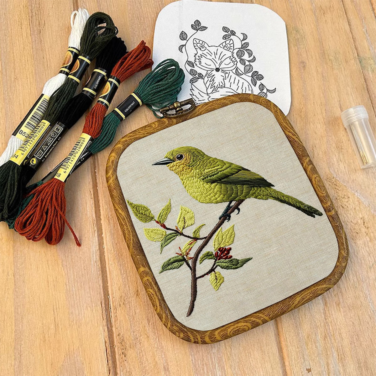 Rubbyoo Embroidery Kit- Greenfinch - image 9
