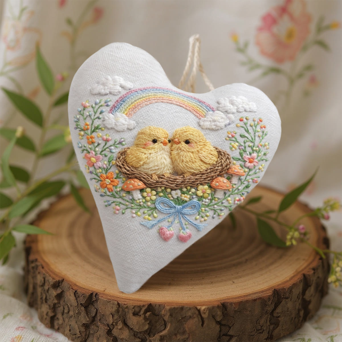 Rubbyoo Heart Embroidery Kit - Rainbow Nest Chicks | Exquisite Embroidery Craft | Top Gifting Pick - image 8