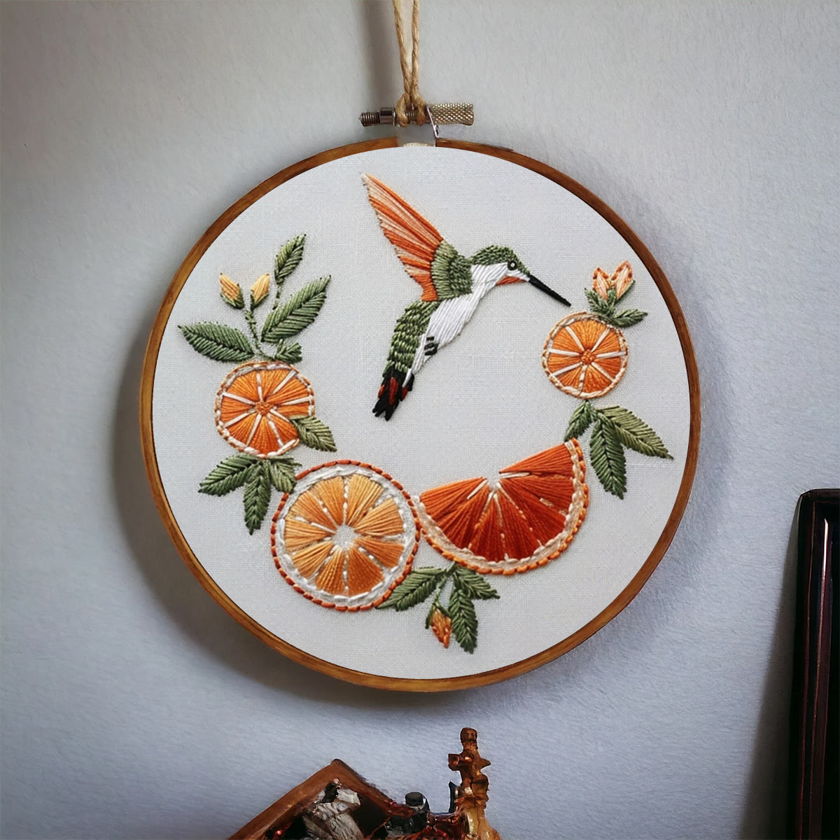 Rubbyoo Embroidery Kit-   Orange Hummingbird - image 5