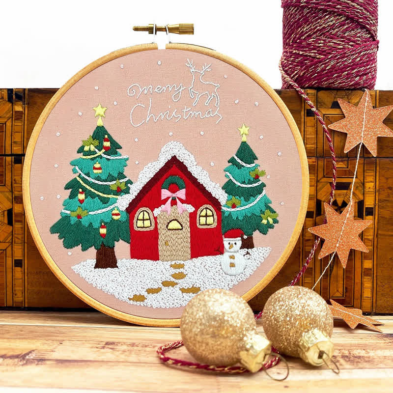 Rubbyoo Embroidery Kit - Christmas House - image 9