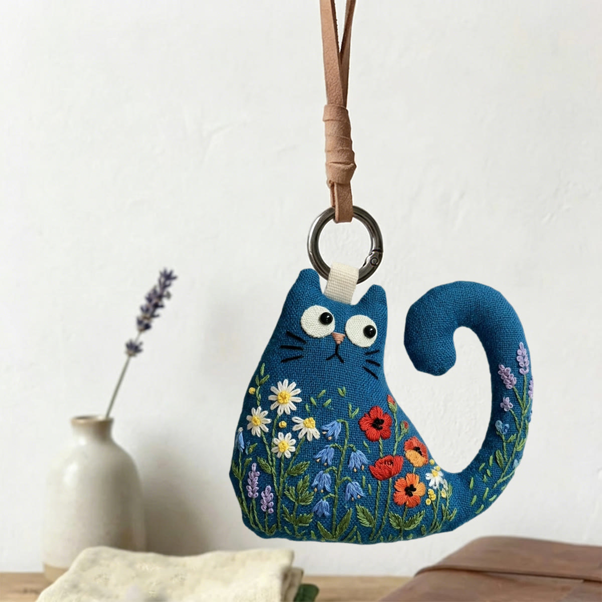 Rubbyoo Cat Embroidery Kit - Blooming Flowers | Mother's Day Gift | Diy Starter Craft Kit For Adults - image 8