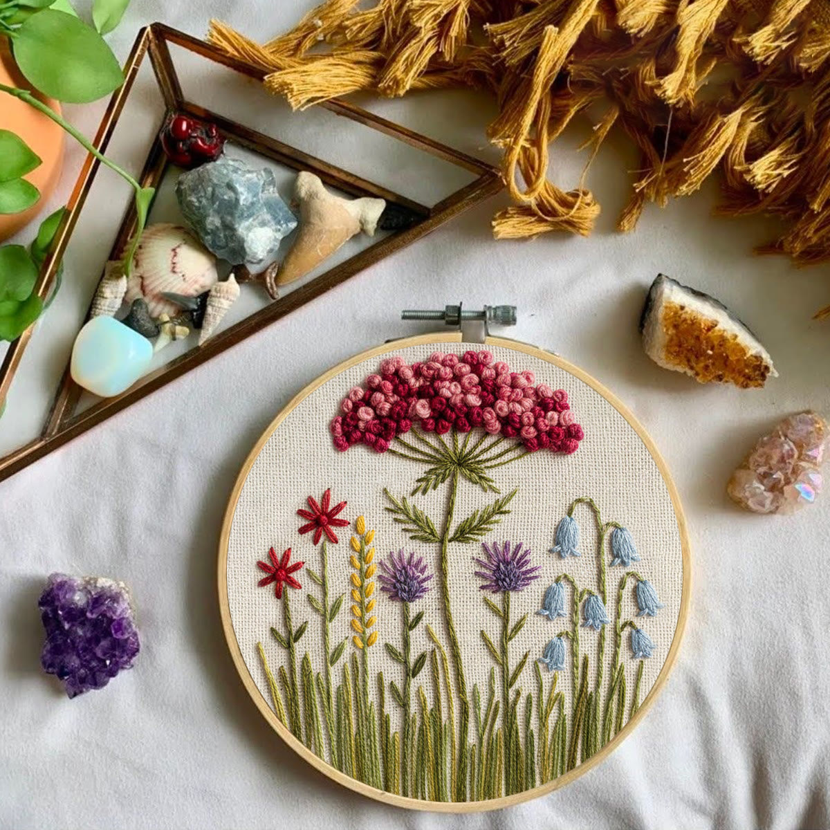 Rubbyoo Embroidery Kit - Floral Art  | Diy Versatile Decoration | Handmade Meaningful Gift - image 6