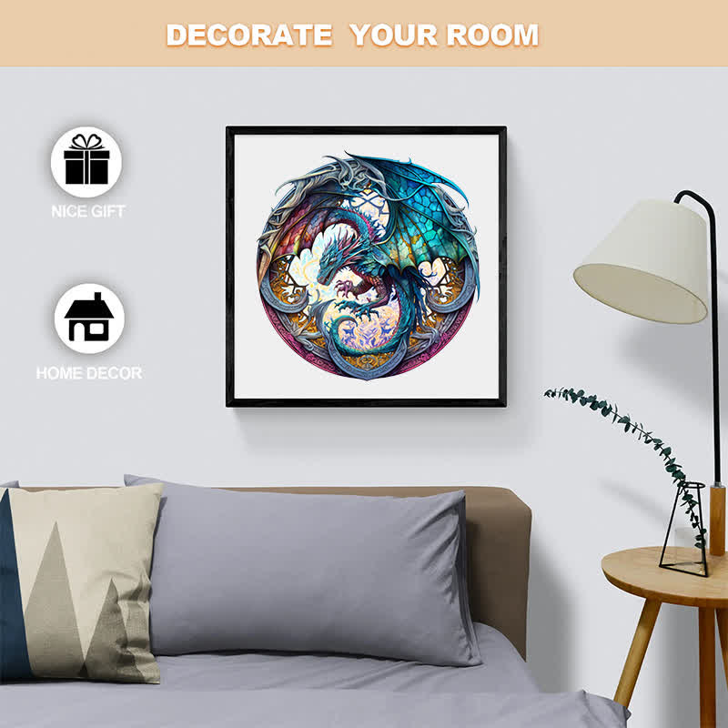 Dragon artwork -6  Wooden Jigsaw Puzzle