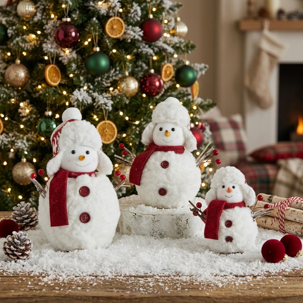 Rubbyoo Charming Christmas Snowman Figurine – Cheerful Holiday Accent | Cozy Seasonal Displays  - image 2