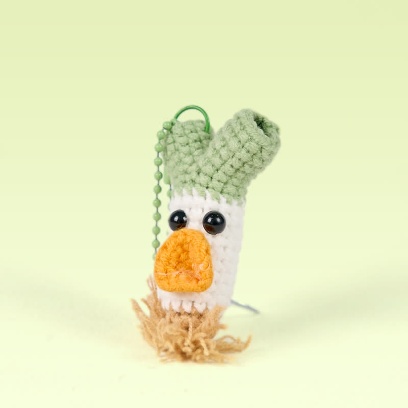 Handmade Scallion Crochet - Fashion Accessories | Handmade Crochet Keychain | Cute Gift 