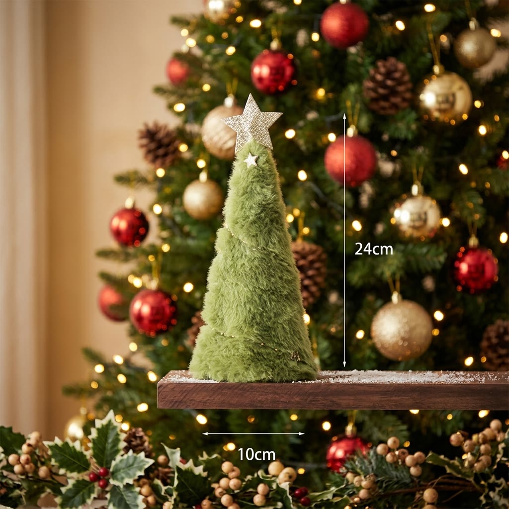 Rubbyoo Charming Plush Xmas Tree Hanging – Funny Christmas Accent | Cozy Festive Party Ornament - B - image 10