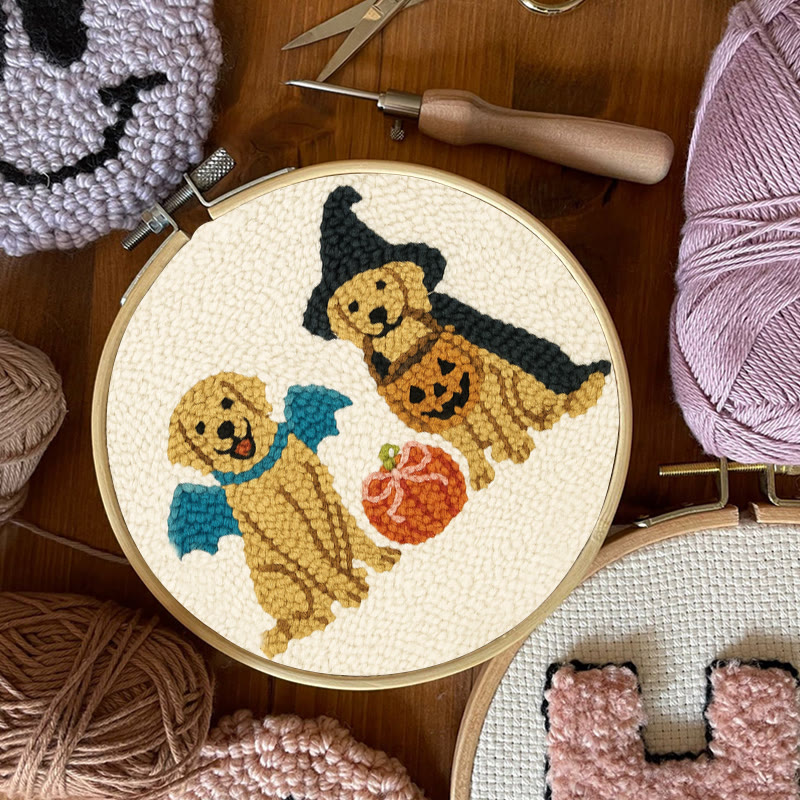 Witch Dogs Punch Needle Kit - Special Halloween Animal Craft | Perfect Gift For Puppy Lovers - image 8