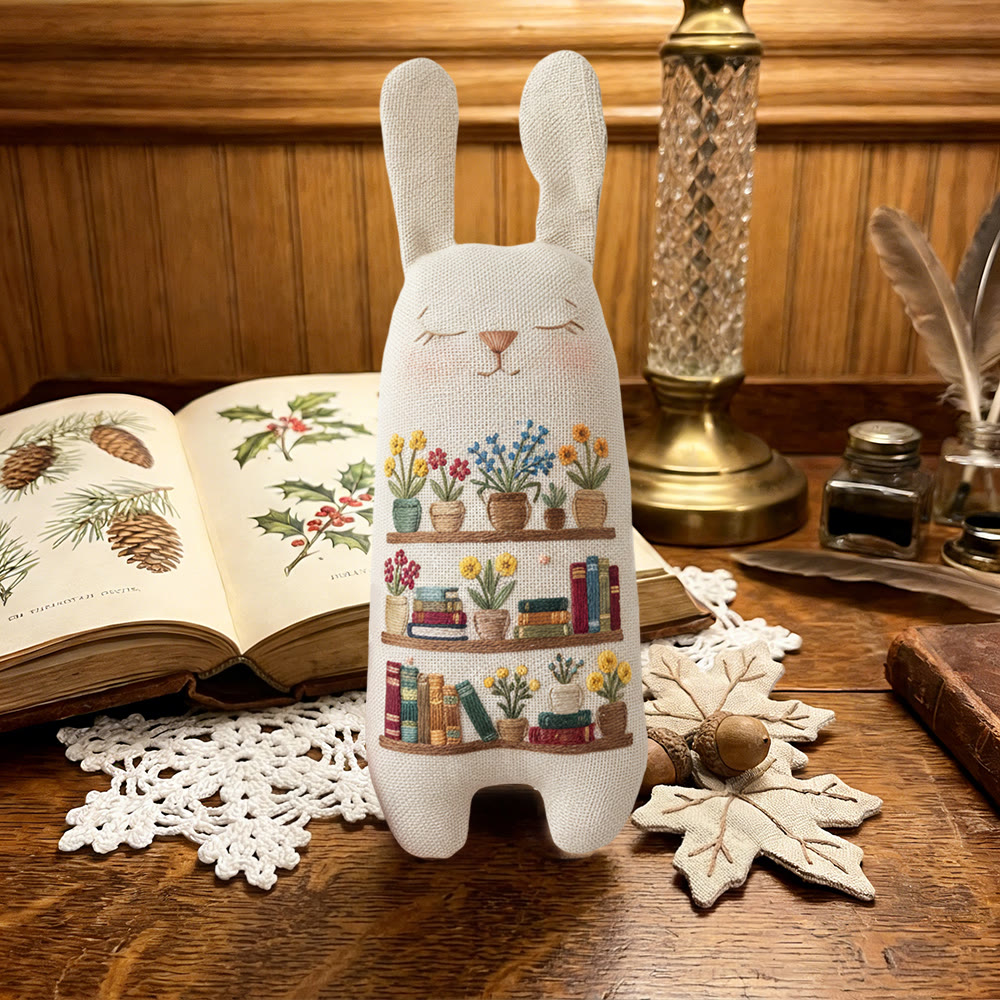 Rubbyoo Bunny Toy Embroidery Kit - Bookshelf Patten | Creative Animal Project | Perfect Birthday Gift  - image 7