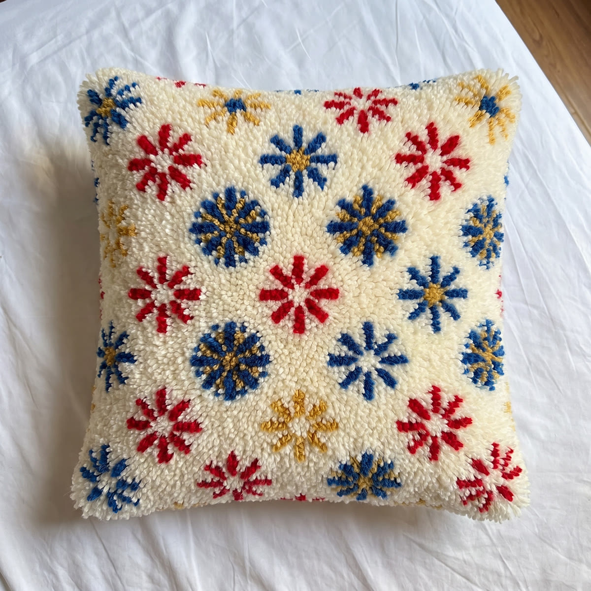 Rubbyoo Latch Hook Pillow Kit - Dazzling Fireworks | Easy Handmade Art | Perfect For Home Decor - image 6