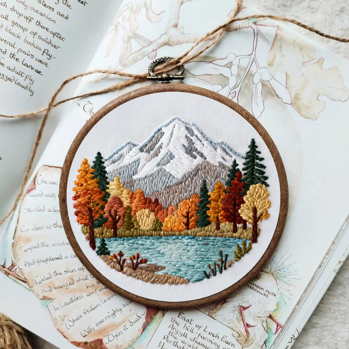 Rubbyoo Embroidery Kit - Mountain Scene | Diy Art Collection | Perfect Stitch Craft - image 4