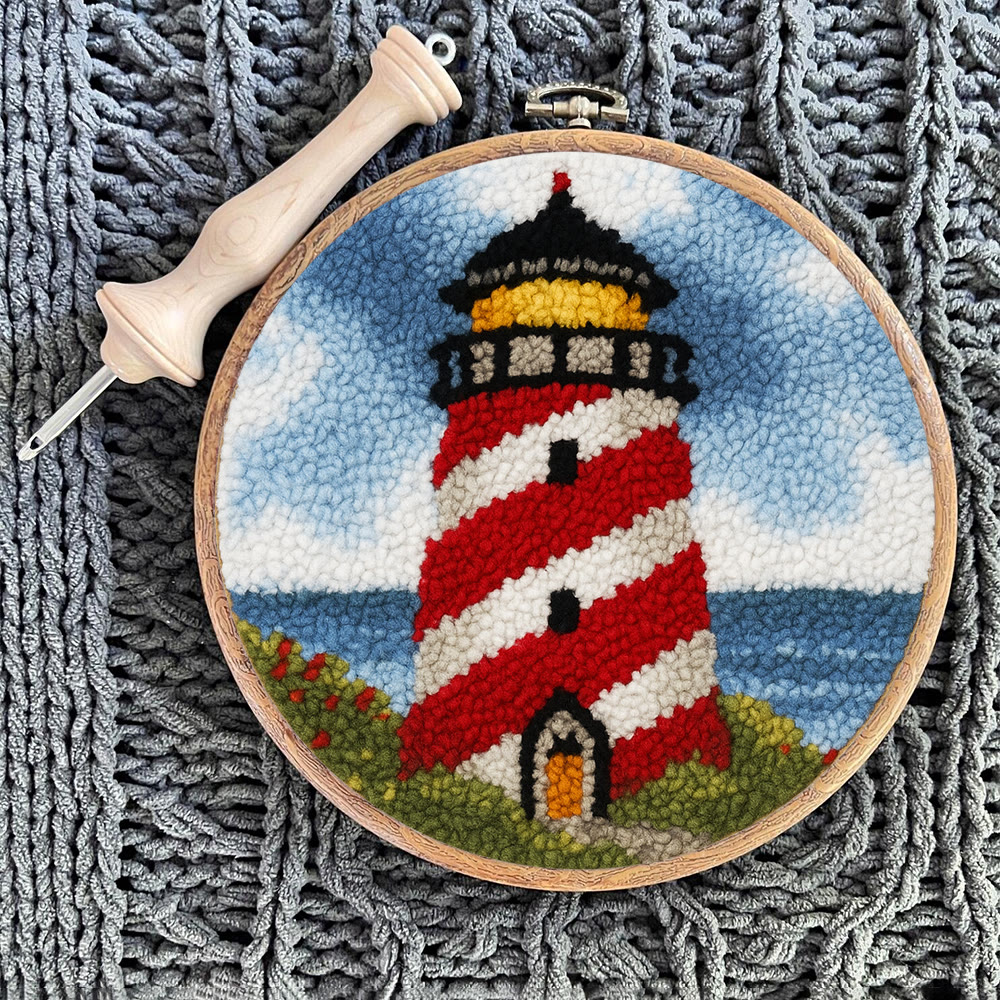 Nautical Lighthouse Punch Needle Kit - Playful Desert Decor | Whimsical Diy Creation - image 12