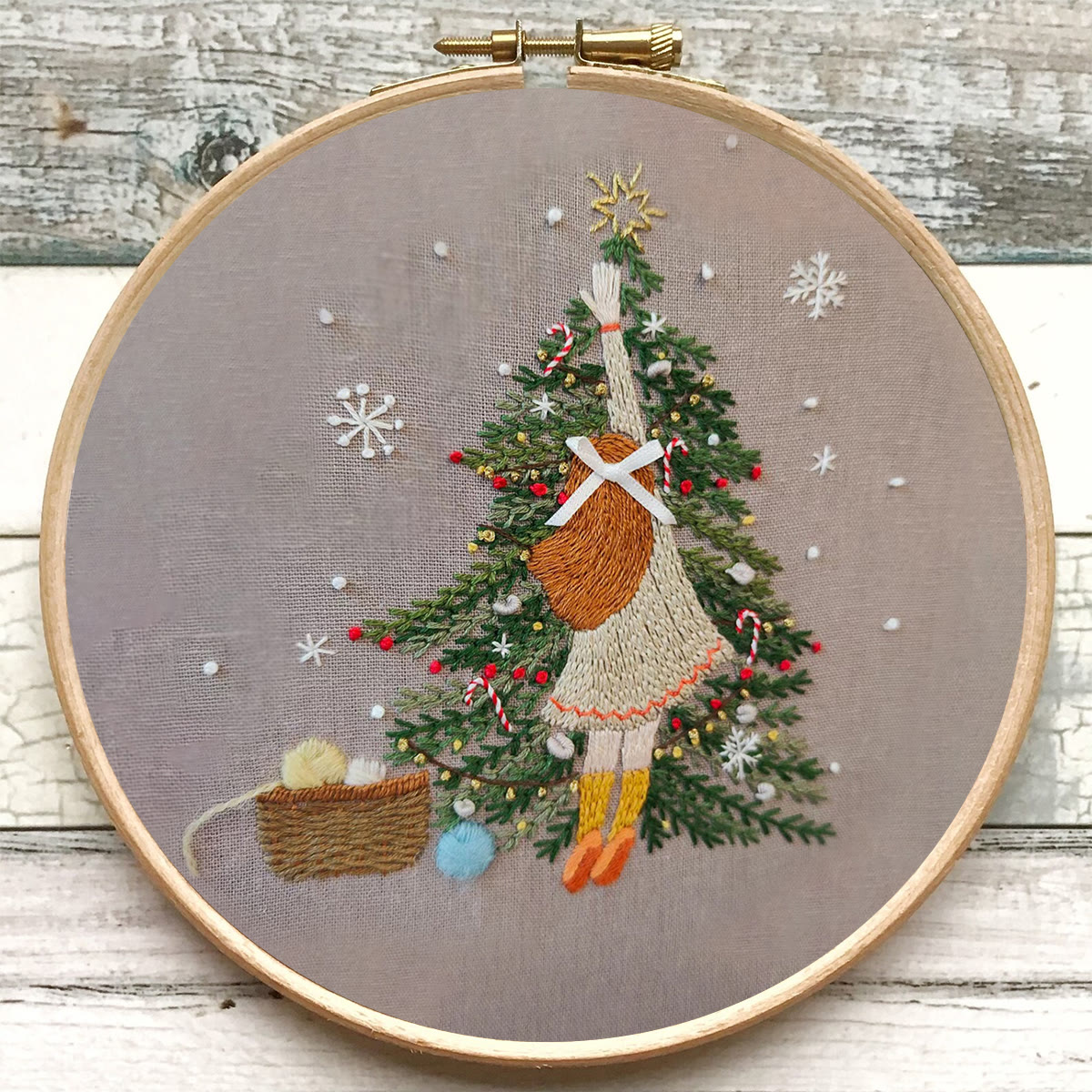 Rubbyoo Embroidery Kit-   Christmas Girl - image 7