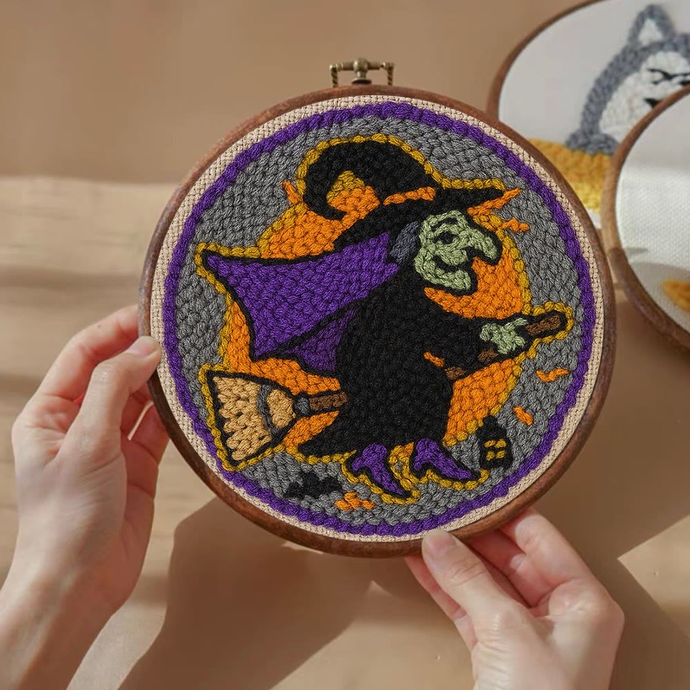 Magic Wizard Punch Needle Kit - Spooky Halloween Gift | Ideal Craft For Home Decor - image 5