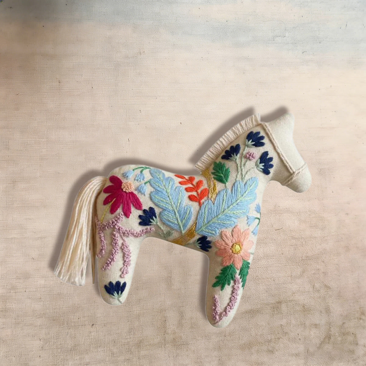Rubbyoo Dala Horse Embroidery Kit - Vibrant Botanic | Unique Hanging Decor | Adorable Animal Craft  - image 6