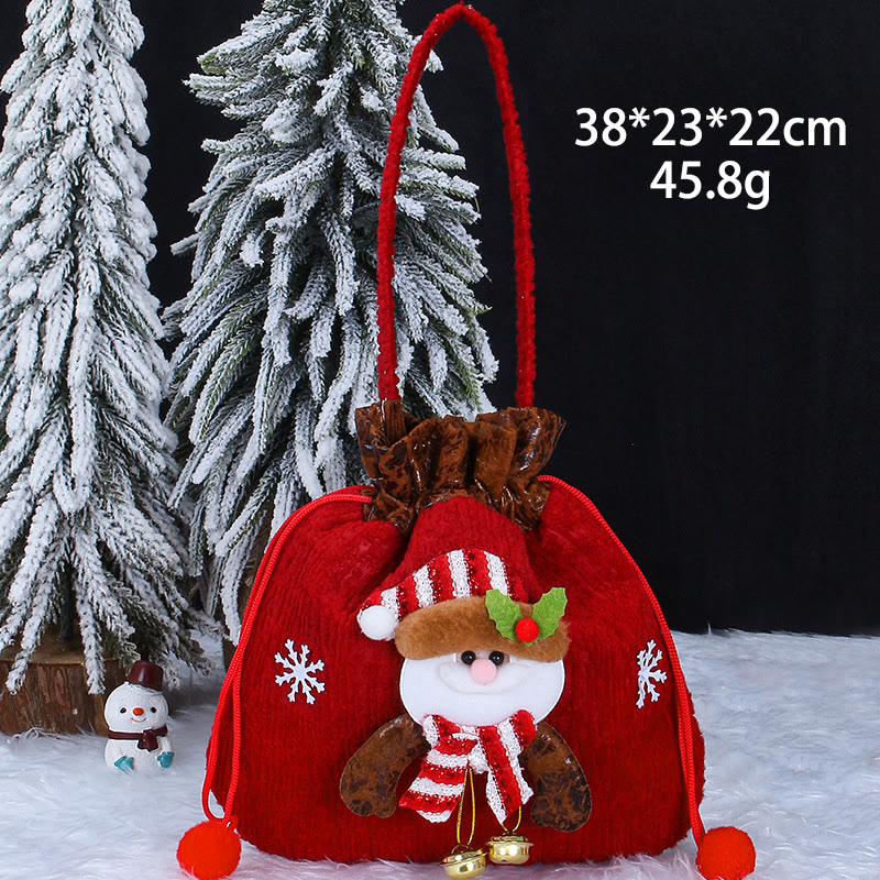 Rubbyoo Plush Christmas Apple Bag - Special Christmas Handbag | Personalized Festive Sack | Nice Holiday Gift - Santa Claus A - image 11