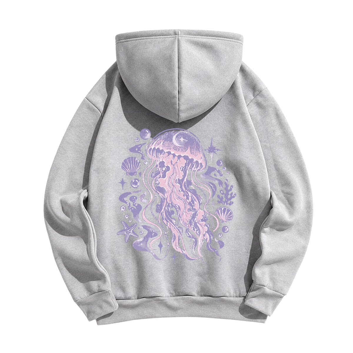 Rubbyoo Dreamy Purple Jellyfish Unisex Hoodie - image 24