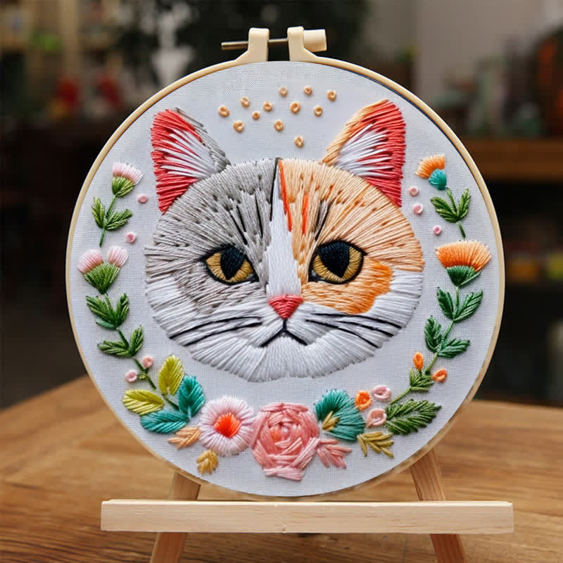 Rubbyoo Embroidery Kit - Indifferent Cat - image 4