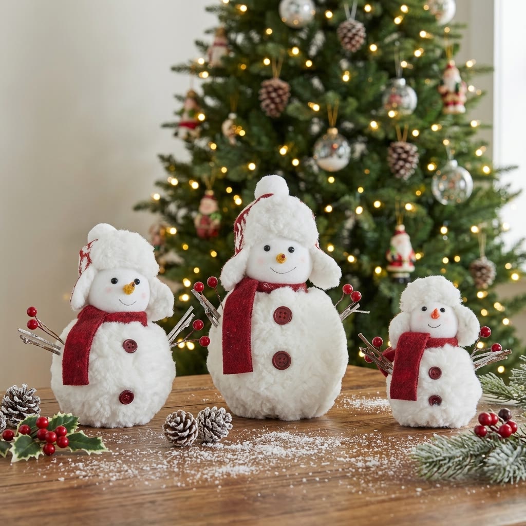 Rubbyoo Charming Christmas Snowman Figurine – Cheerful Holiday Accent | Cozy Seasonal Displays  - image 4