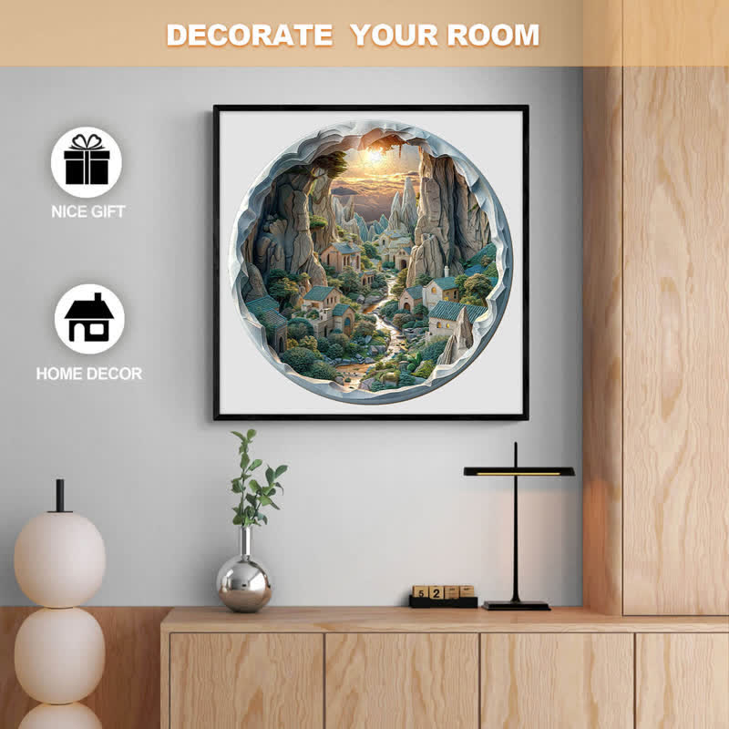 3D vision inside the cave-1 - Wooden Jigsaw Puzzle