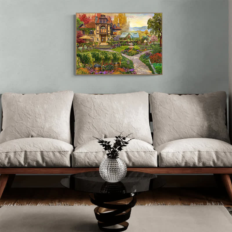 Rubbyoo Vineyard Retreat - Wooden Jigsaw Puzzle