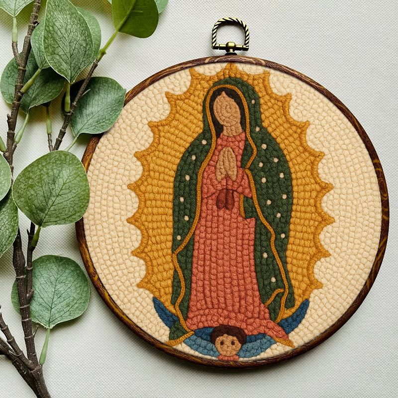  Praying Women Punch Needle Kit - Easy Handmade Art | Stitch Wall Hanging - image 7