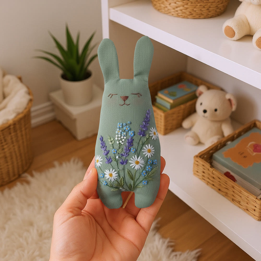 Rubbyoo Bunny Toy Embroidery Kit - Spring Charm | Handmade Bunny Craft  | Gift For Her  - image 5