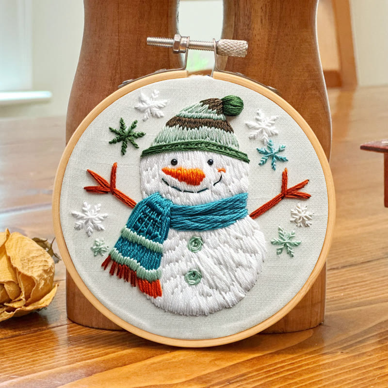 Rubbyoo Embroidery Kit-  Winter Snowman - image 4