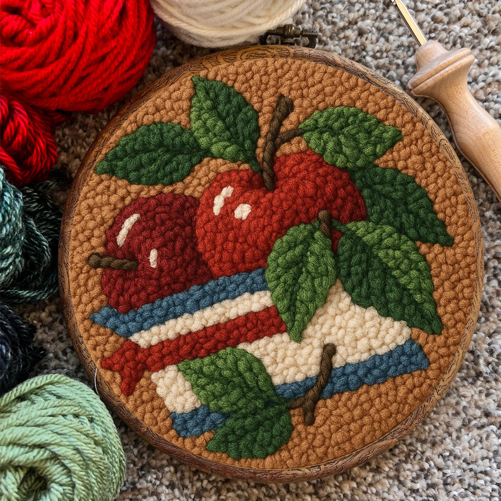 Apple Harvest Punch Needle Kit – Beginner Project | Thoughtful Handmade Gift Idea - image 8
