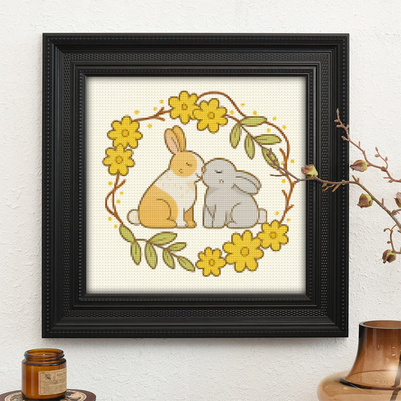  Cross Stitch Kit - Love Rabbit | Nice Wedding Handmade Gifts | Perfect For Lover - image 10