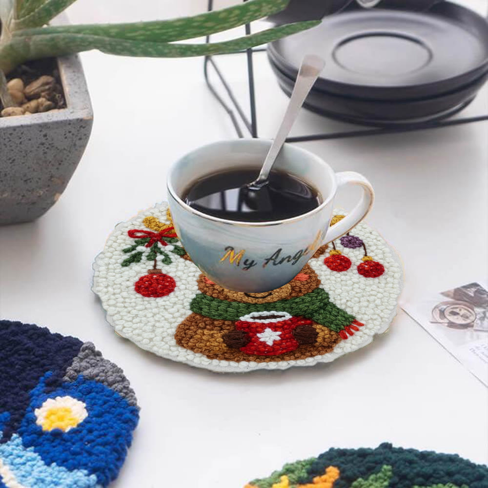 Cozy Christmas Moose Punch Needle – Embroidery Craft Set | Warm Winter Decor - image 5