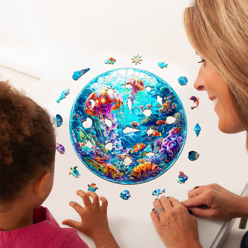 Spherical Ocean - Wooden Jigsaw Puzzle