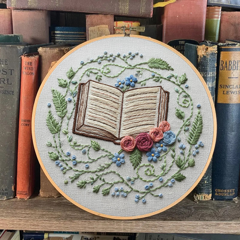 Rubbyoo Embroidery Kit - Blooming Book | Diy Hoop Art | Creative Home Ornament - image 9