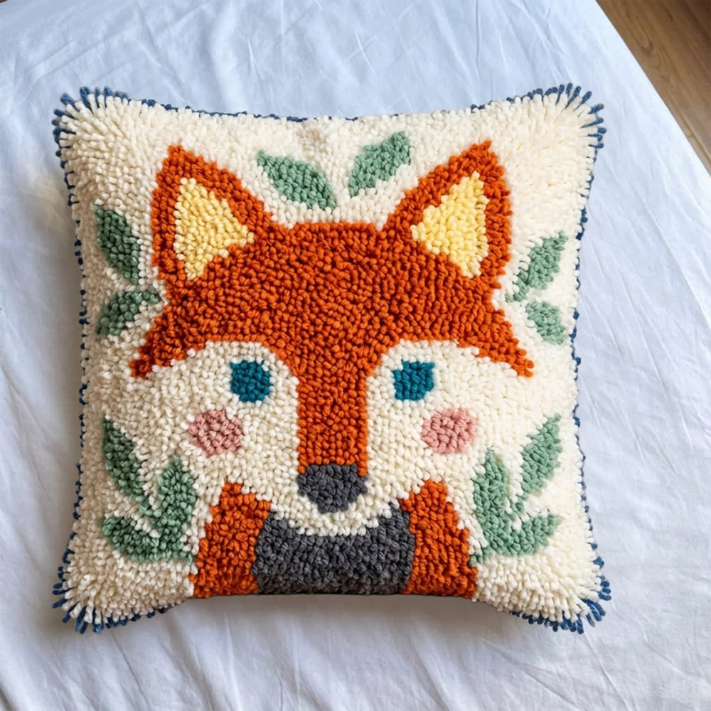 Rubbyoo Latch Hook Pillow Kit - Fox Design | Diy Home Decoration | Handmade Birthday Craft  - image 5