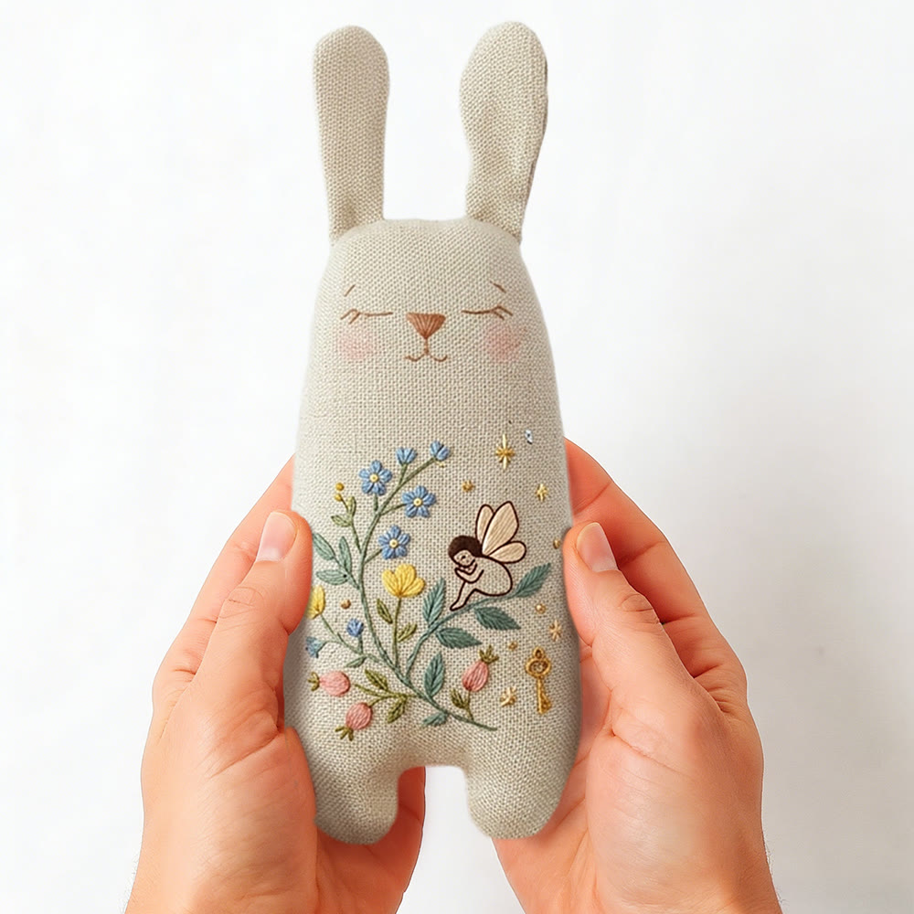 Rubbyoo Bunny Toy Embroidery Kit - The Flower Fairy | Diy Kit Kids | Diy Embroidery Kit - image 7