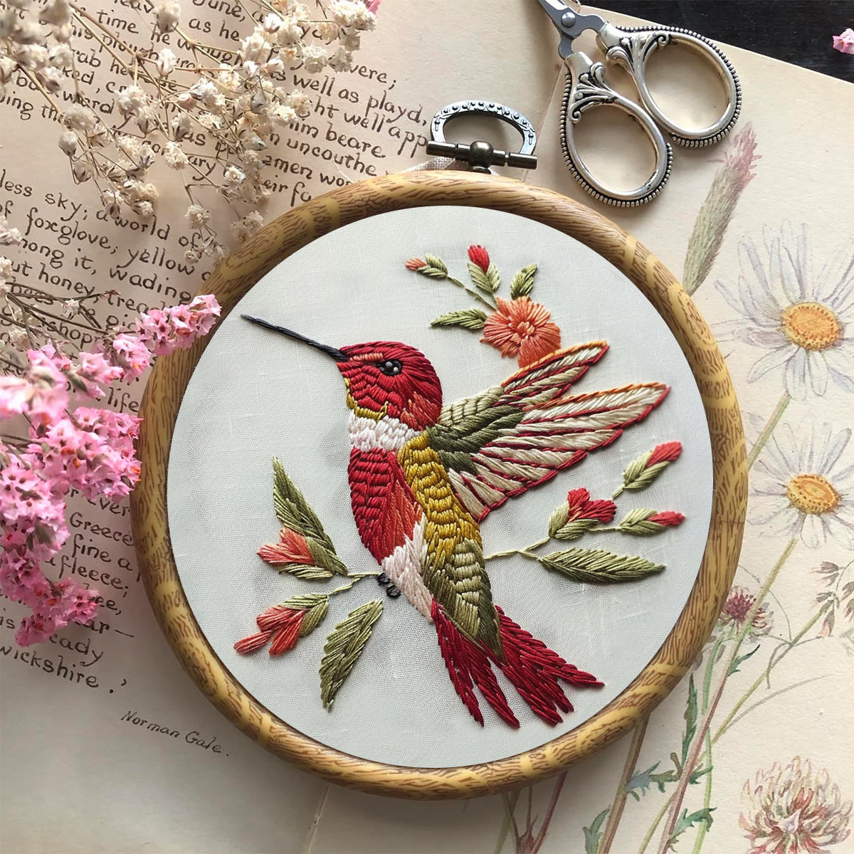 Rubbyoo Embroidery Kit -   Little Red Bird - image 7