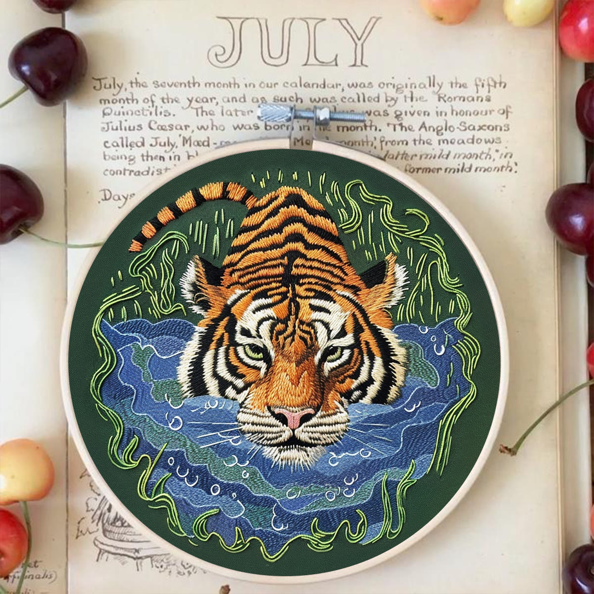 Rubbyoo Embroidery Kit-   Tiger In Jungle - image 4
