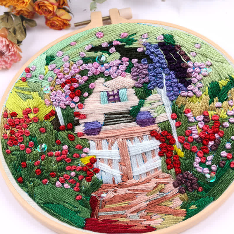 Rubbyoo Embroidery Kit - Secret Garden, House - image 8