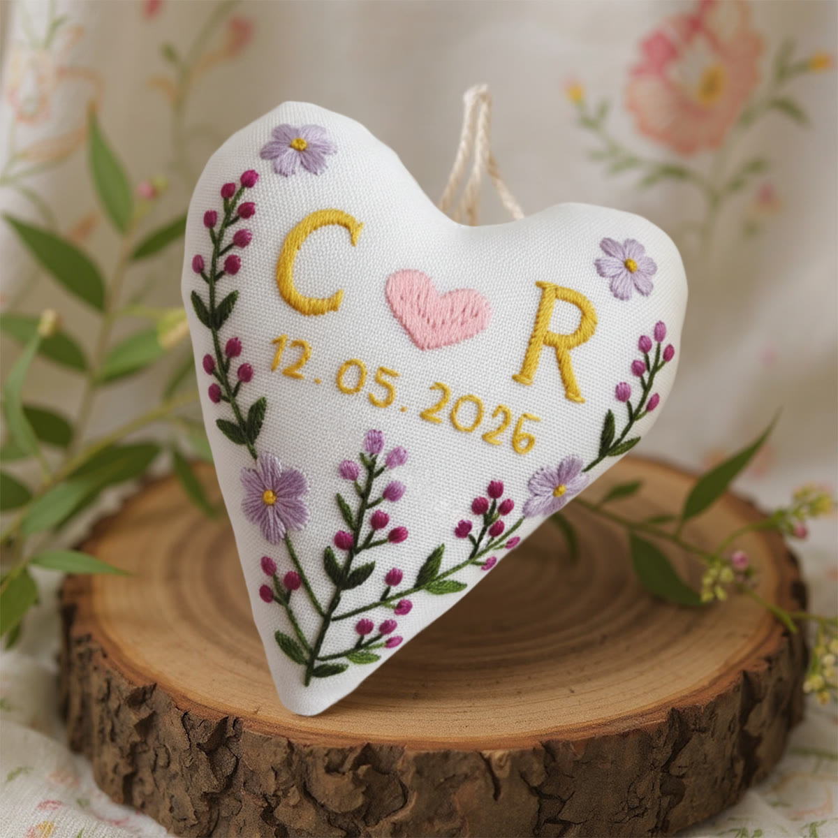 Rubbyoo Heart Embroidery Kit - Beautiful Love | Perfect Hanging Decor | Unique Wedding Gift - image 6