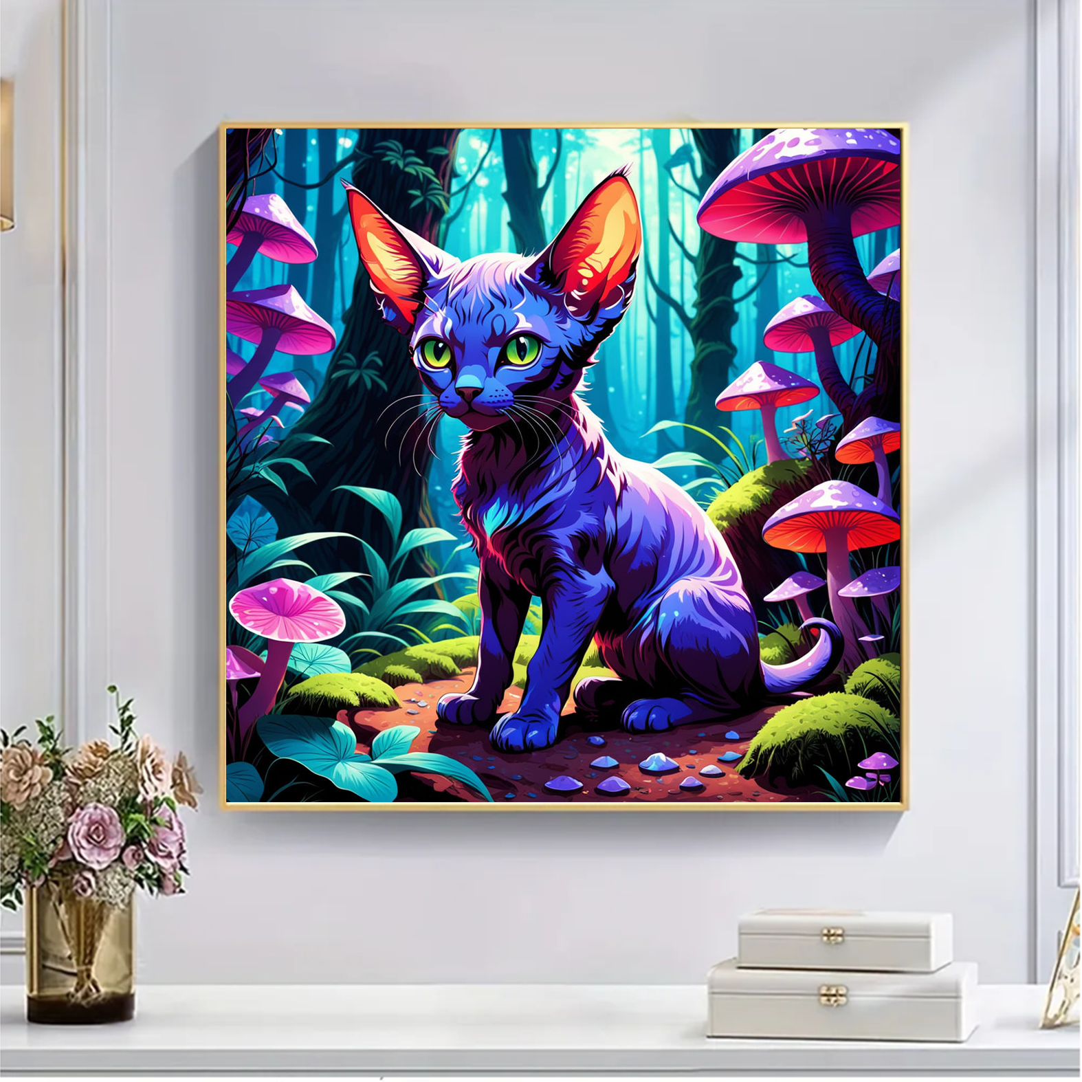 Cat Deep In The Mysterious Woods - Wooden Jigsaw Puzzle