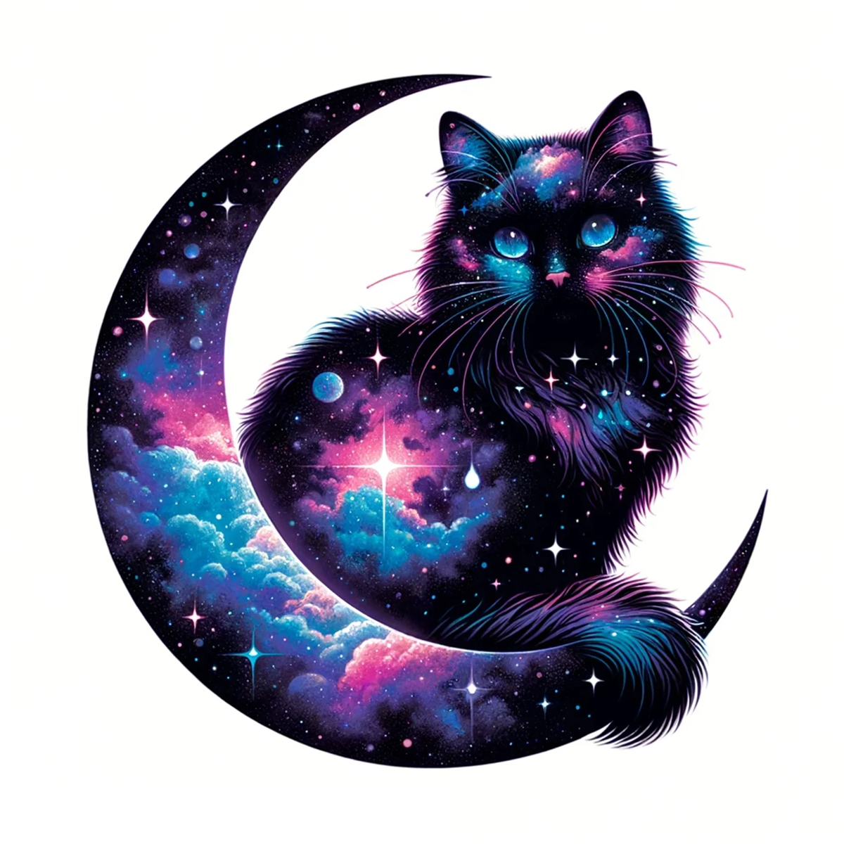 Rubbyoo Cosmic Garden Cat -4 Wooden Jigsaw Puzzle