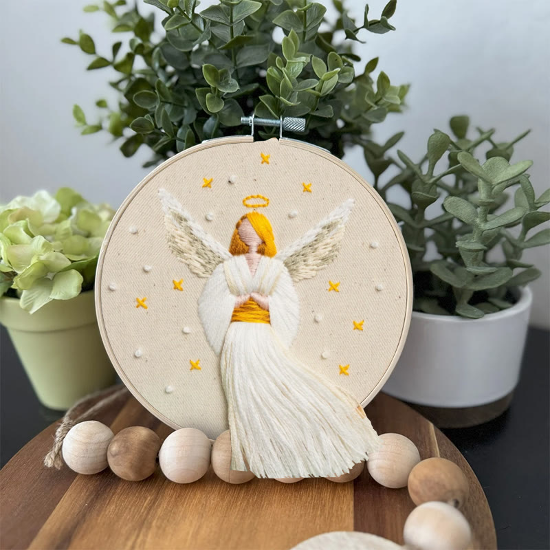 Rubbyoo Embroidery Kit - Christmas Angel | Winter And Christmas Craft | Holiday Ornaments Collection - image 3
