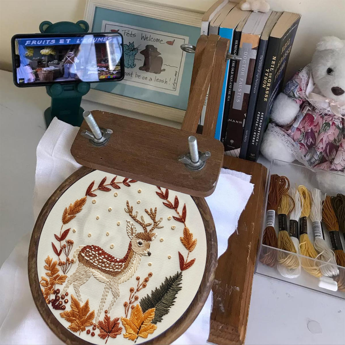 Rubbyoo Embroidery Kit-   Autumn Deer - image 6