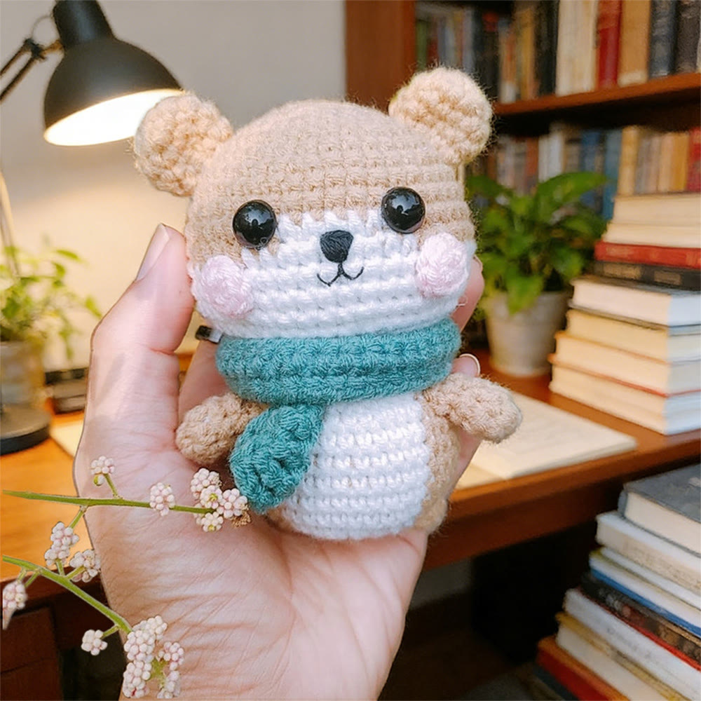 Diy Handmade Bear With Scarf Crochet Kit - Crocheted Kids Doll | Plush Animal Craft | Nice Gift Idea - image 5
