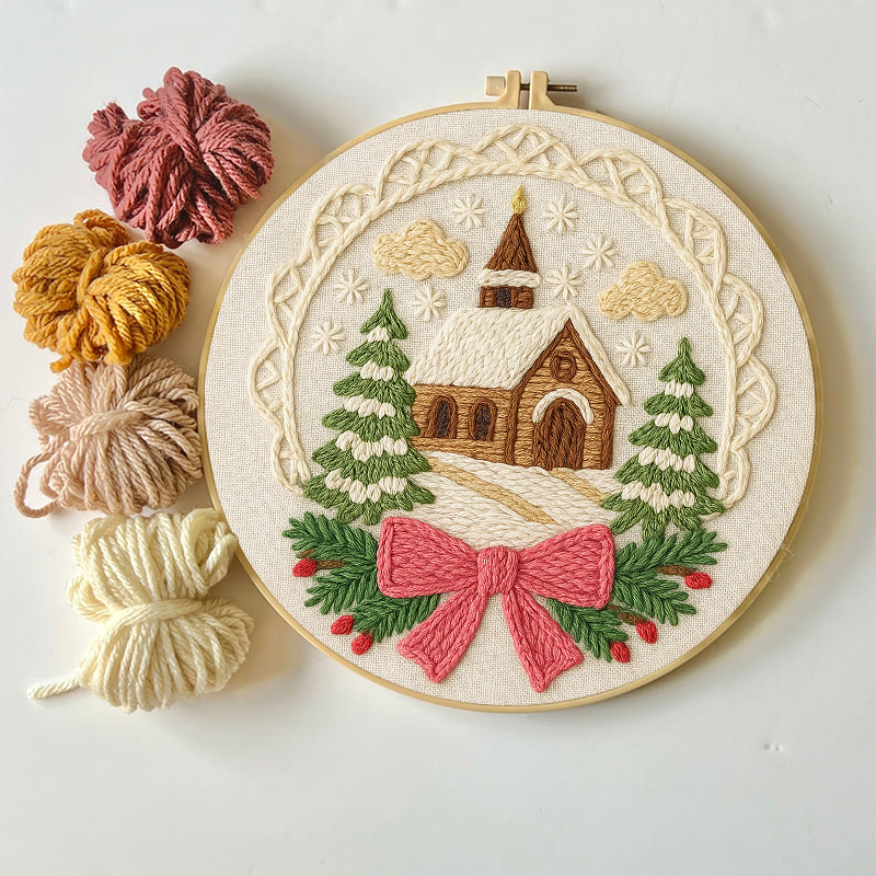 Warm House Punch Needle Kit - Unique Christmas Handicraft | Perfect Gift For Friend - image 9