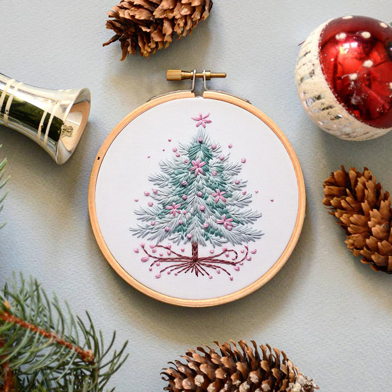Rubbyoo Embroidery Kit- Pink Christmas Tree - image 8