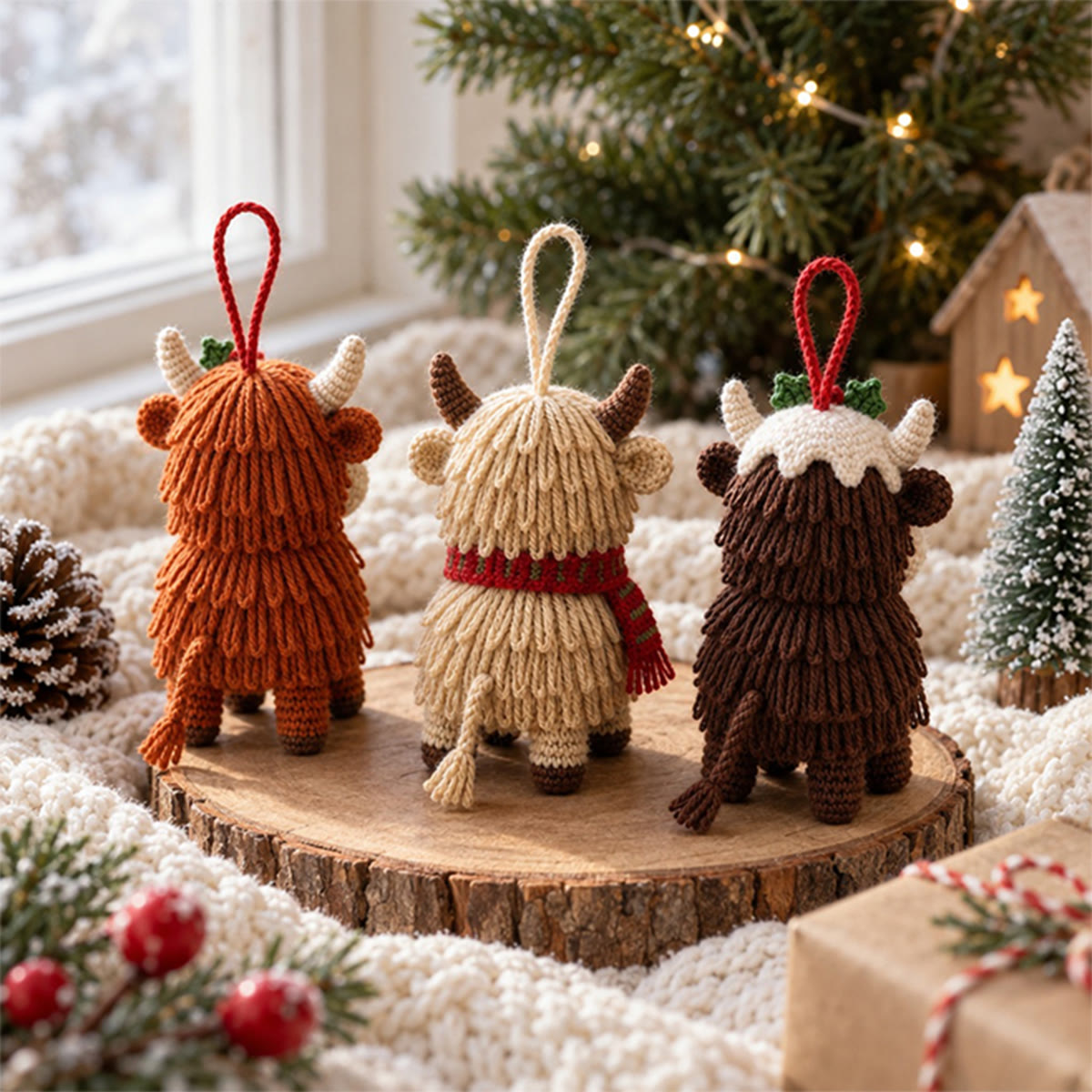 Diy Handmade Highland Cow Crochet Kit - Festive Hanging Ornament | Special Holiday Gift  - image 6