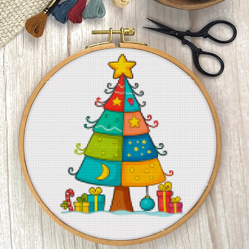  Cross Stitch Kit - Stylish Christmas Tree | Holiday Handmade Gifts | Nice For Christmas Decoration - image 5