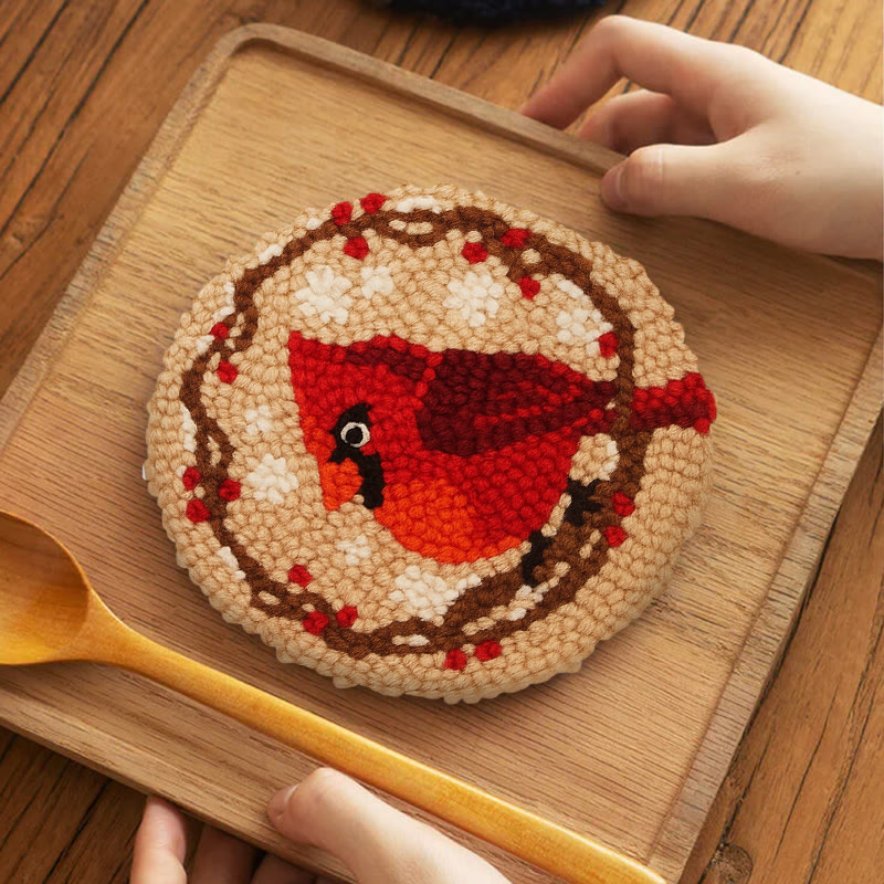 Blooming Bird Punch Needle Kit - Christmas Needle Artwork |  Gift For Bird Lovers  - image 6